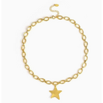 Ellison+Young E+Y Molten Star Charm Link Chain Necklace