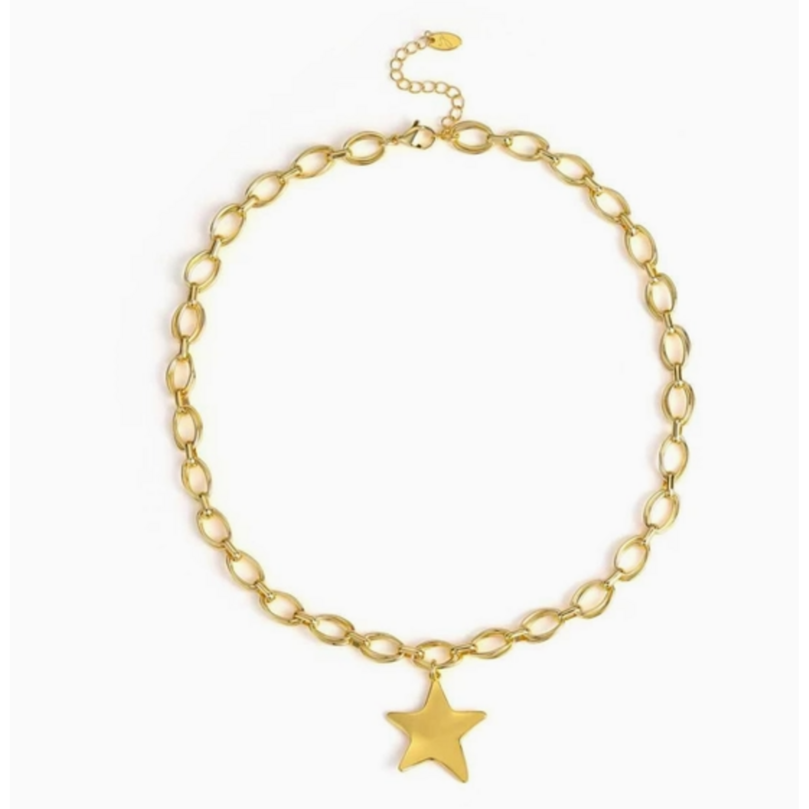 Ellison+Young E+Y Molten Star Charm Link Chain Necklace