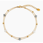 Ellison+Young E+Y Petite Clover Charm Anklet