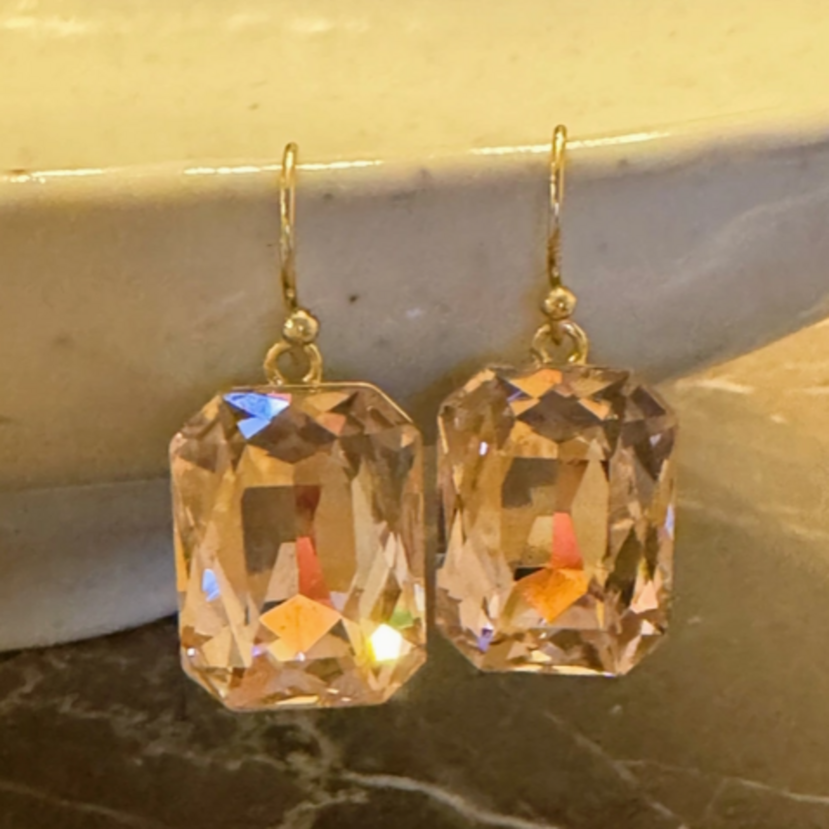 Ellison+Young E+Y Simple and Classy Jewel Earrings Rose Water