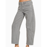 Vanilla Monkey VM High Rise Barrel-Leg Color Denim Pants