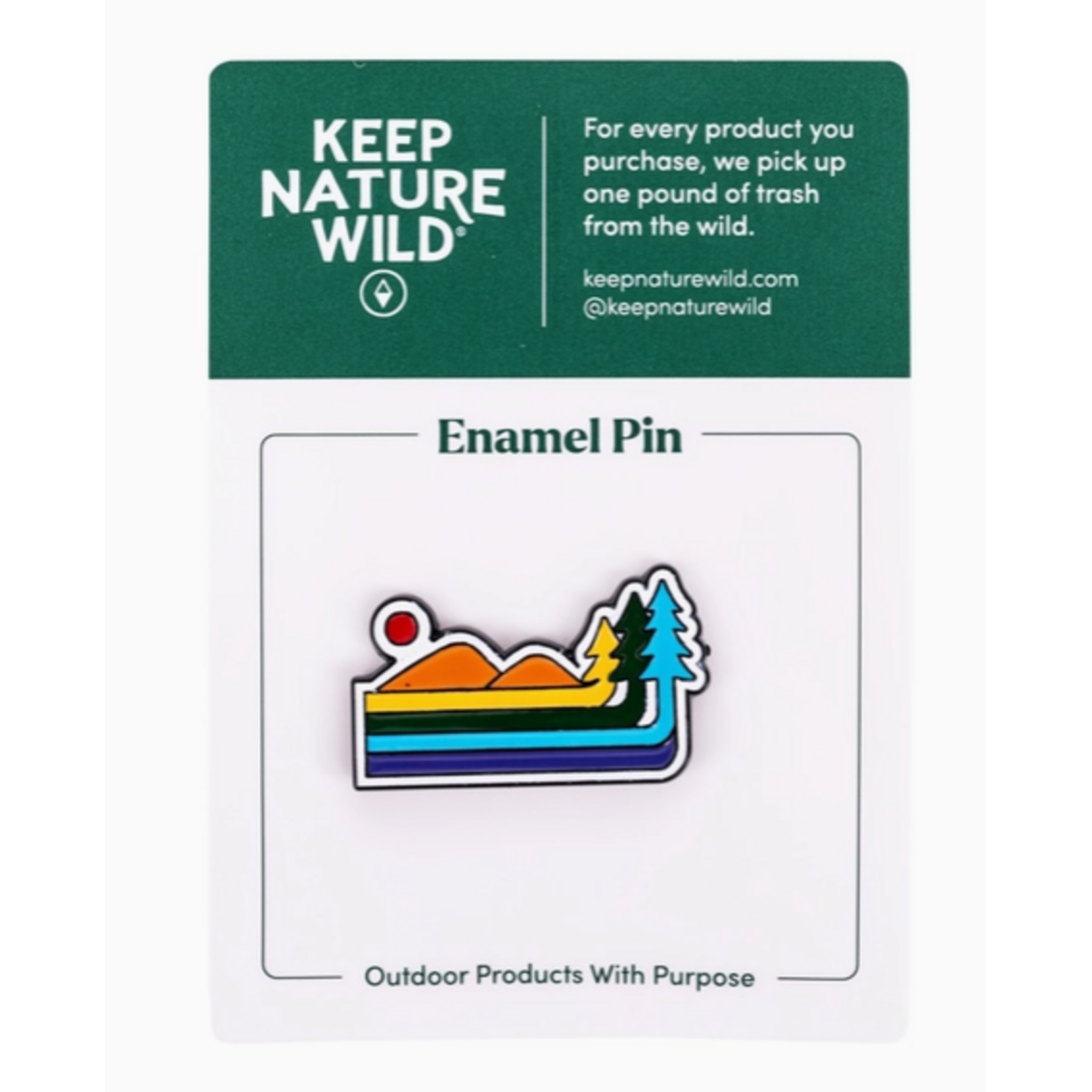 Keep Nature Wild KNW Retro Pride | Enamel Pin