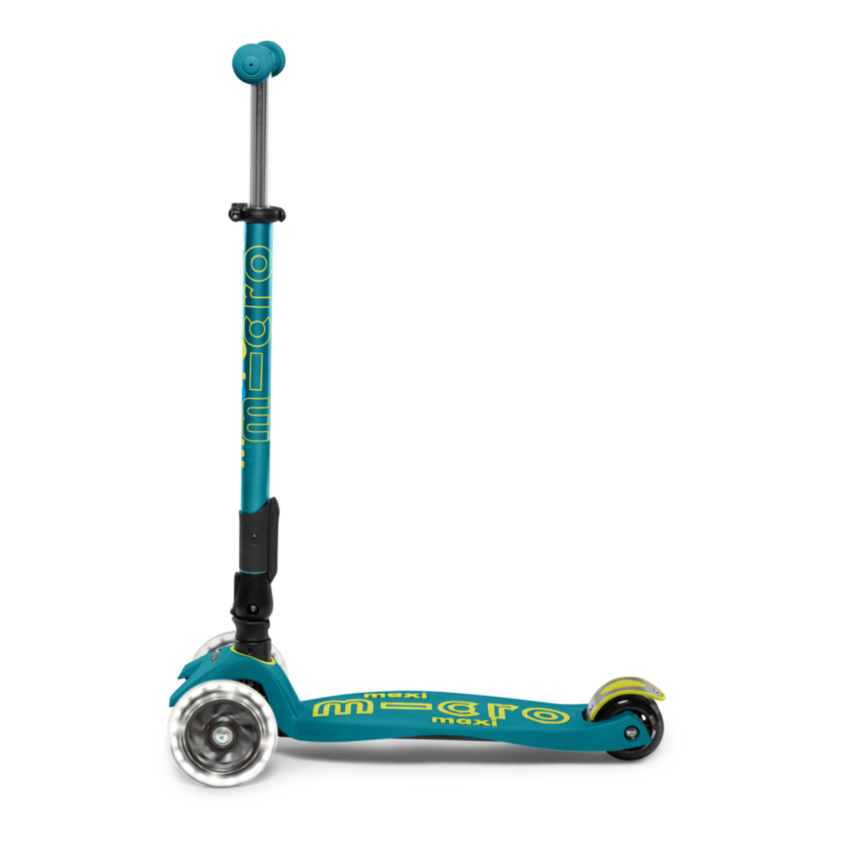 Maxi Micro Deluxe LED Scooter (Foldable) - Petrol Green