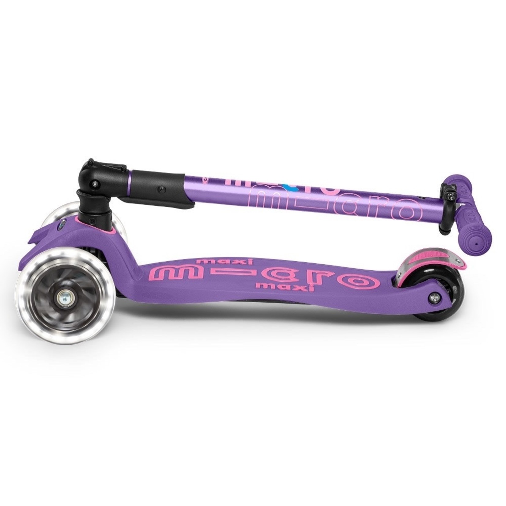 Maxi Micro Deluxe LED Scooter (Foldable) - Purple