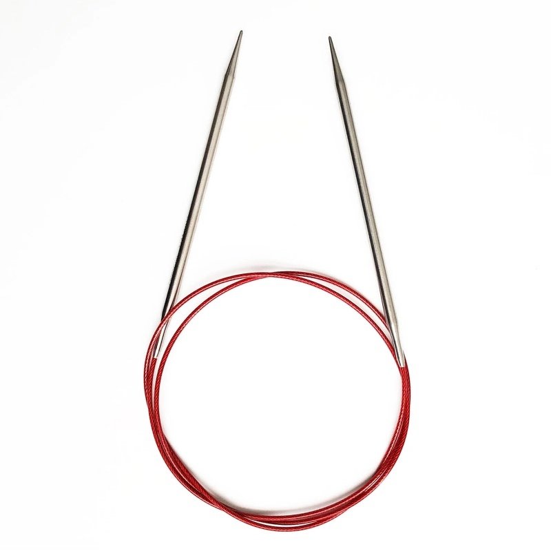 ChiaoGoo ChiaoGoo - Steel 40-inch Red Lace Circular Knitting Needle