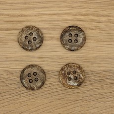 Dill Button - Polyester Brown - 25 mm - 290127