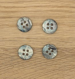 Dill Button - Polyester Blue - 20 mm - 330575