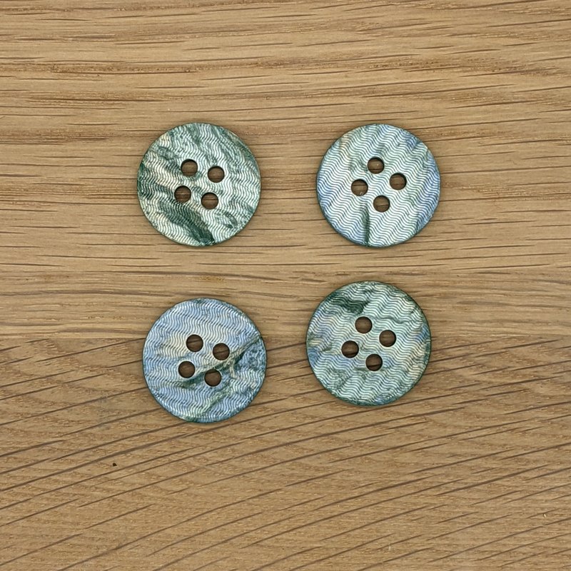 Dill Button - Polyester Green - 25 mm - 360408