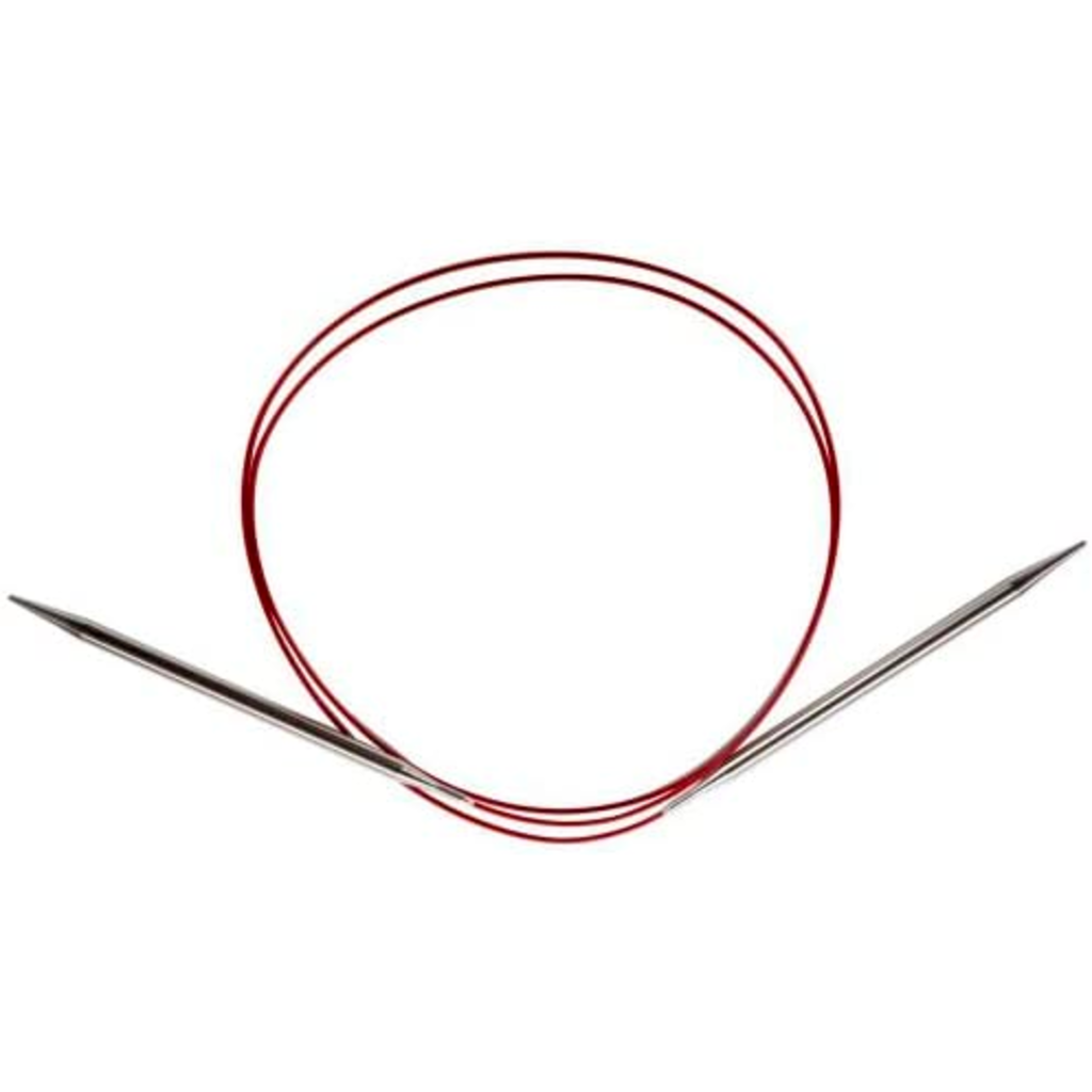 ChiaoGoo Red Lace Stainless Steel Circular Knitting Needles 40cm