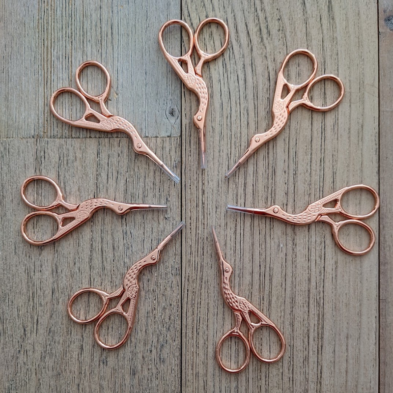 Make and Mend Make and Mend  - Rose Gold Stork Scissors