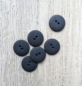 Dill Button - Two Hole Black Button - 20 mm