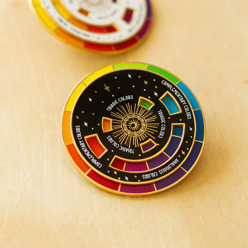 The Gray Muse Colour Wheel Enamel Pin