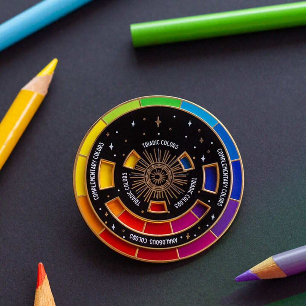 The Gray Muse Colour Wheel Enamel Pin