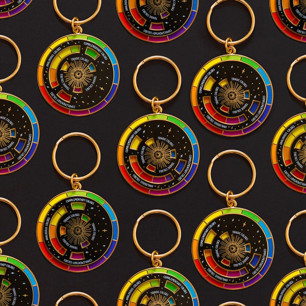 The Gray Muse Colour Wheel Keychain