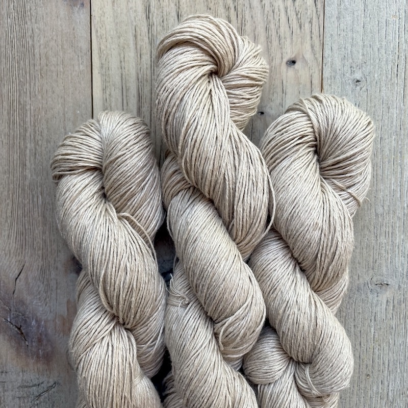 How to knit with linen yarn : part 1