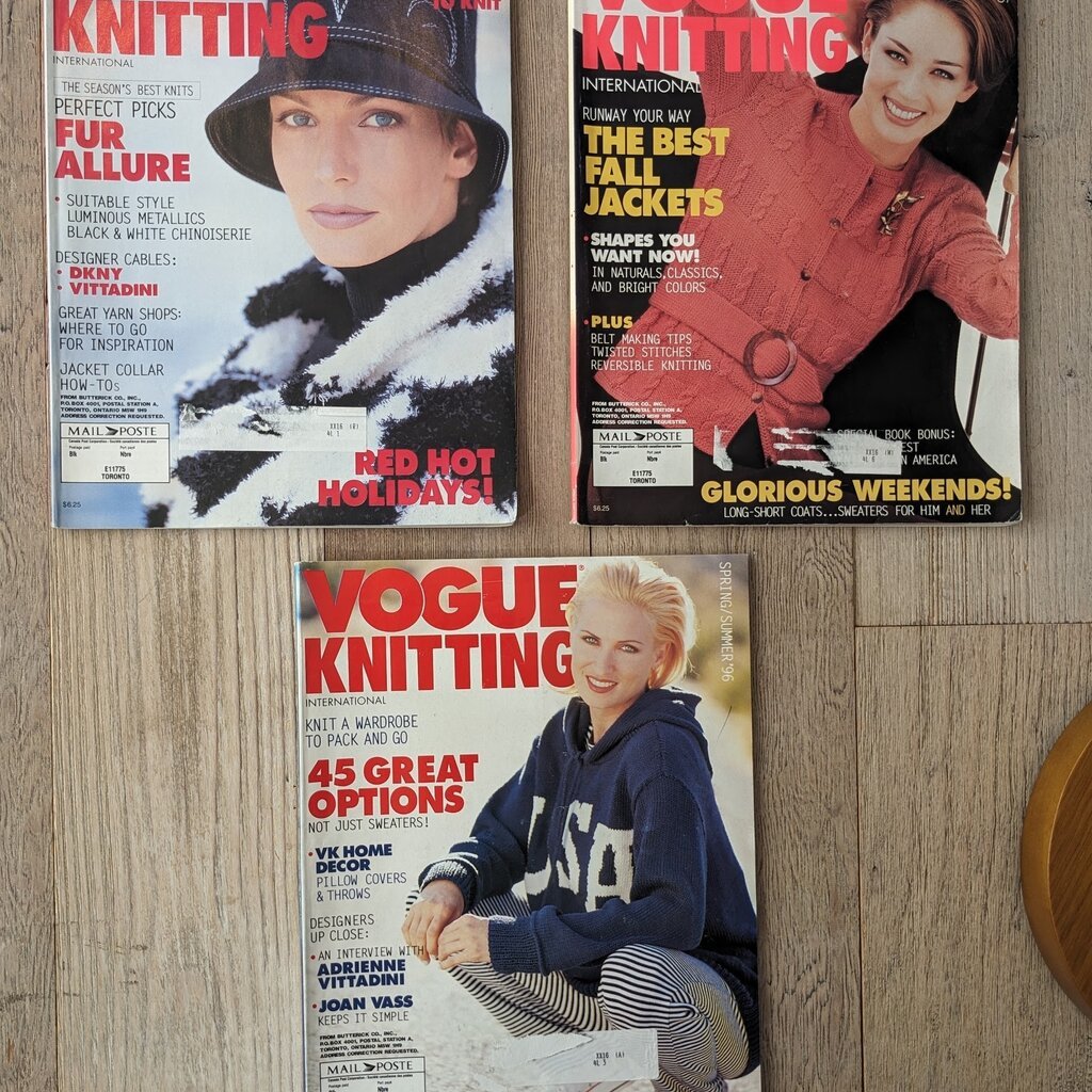 Vintage Vogue Knitting Magazines