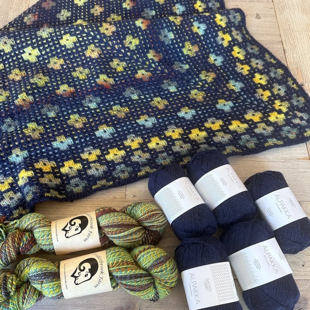 Pressed Flowers Shawl Kit Espace Tricot