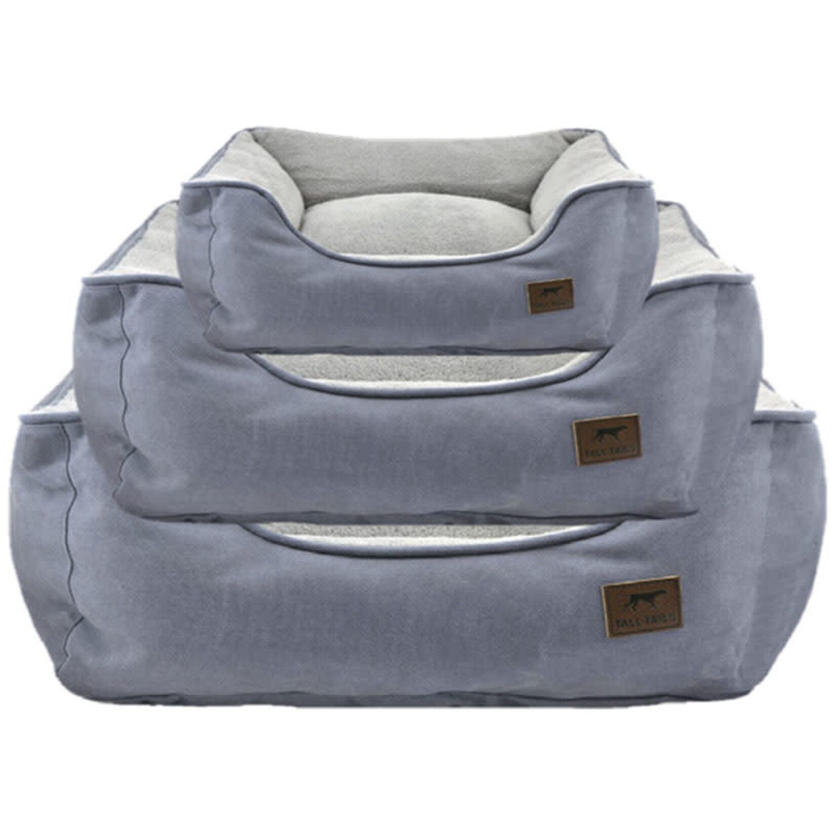 Tail Tails Bolster Beds in Charcoal - Fetch Pet Emporium