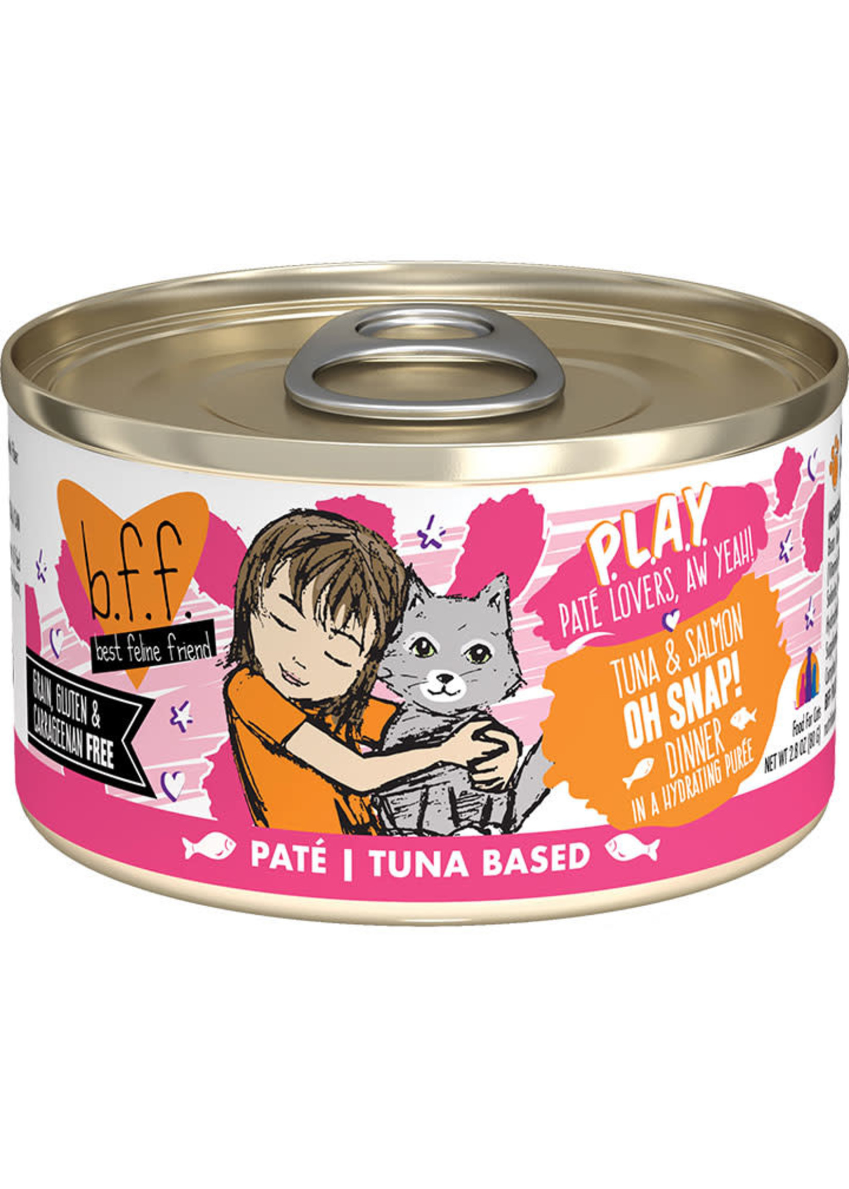 Weruva Weruva BFF - Oh Snap Tuna & Salmon Pate 2.8oz Can Cat Food