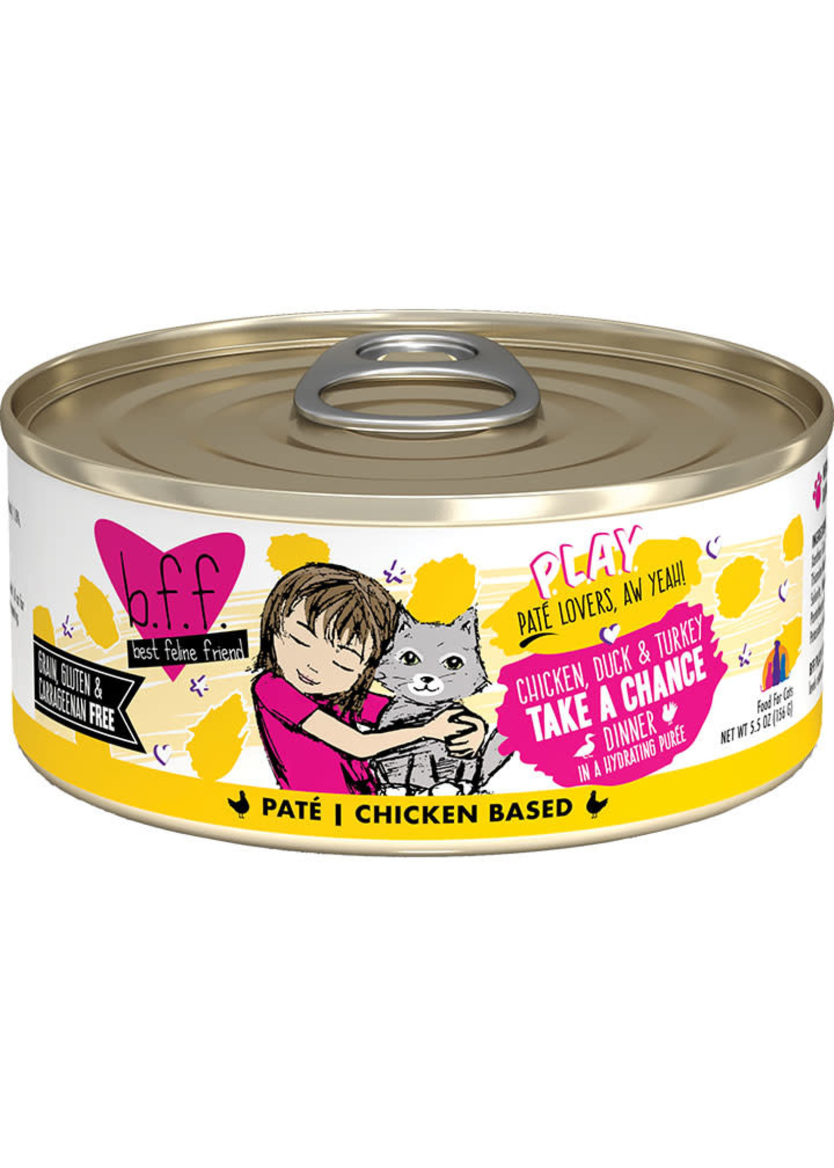 Weruva Weruva BFF - Take A Chance Chicken, Duck & Turkey Pate 5.5oz Can Cat Food