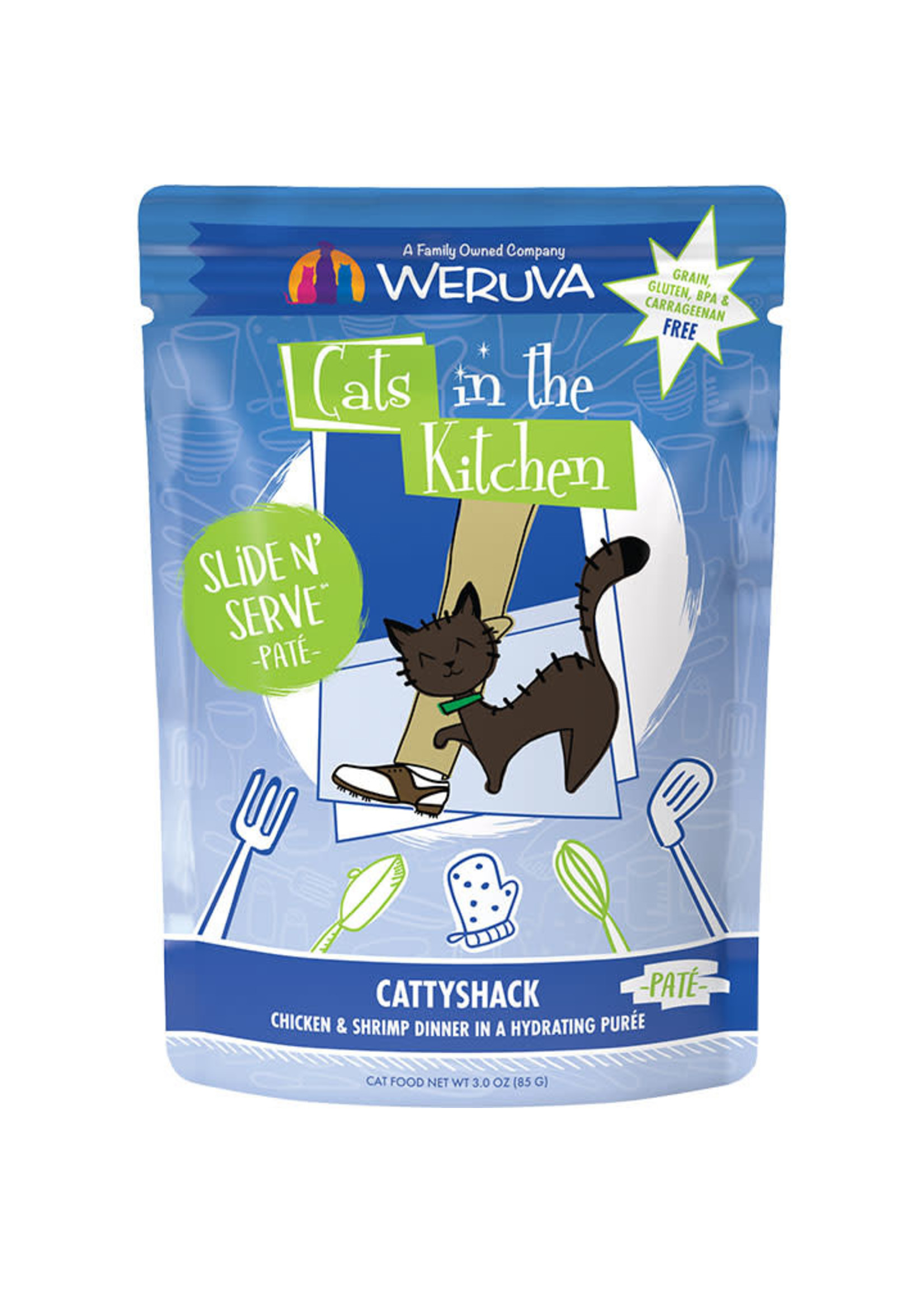 Weruva Weruva Cats in the Kitchen - Cattyshack Chicken & Shrimp 3oz Pouch Cat Food