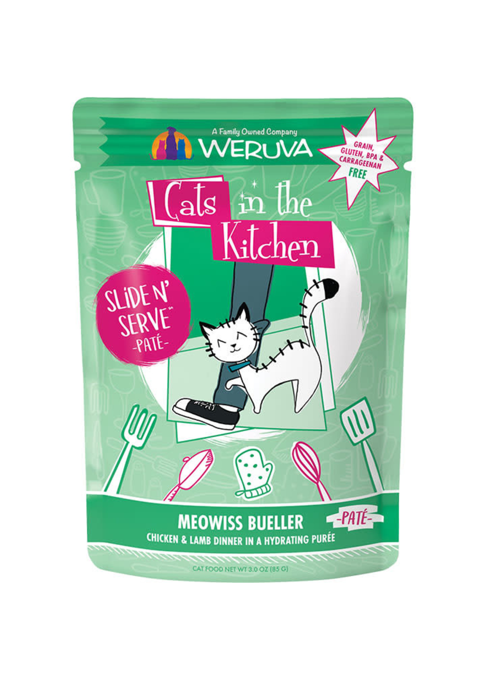 Weruva Weruva Cats in the Kitchen - Meowiss Bueller Chicken & Lamb 3oz Pouch Cat Food