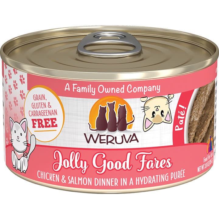 Weruva Chicken & Salmon Jolly Good Fares Cat Pate 3oz Fetch Pet Emporium