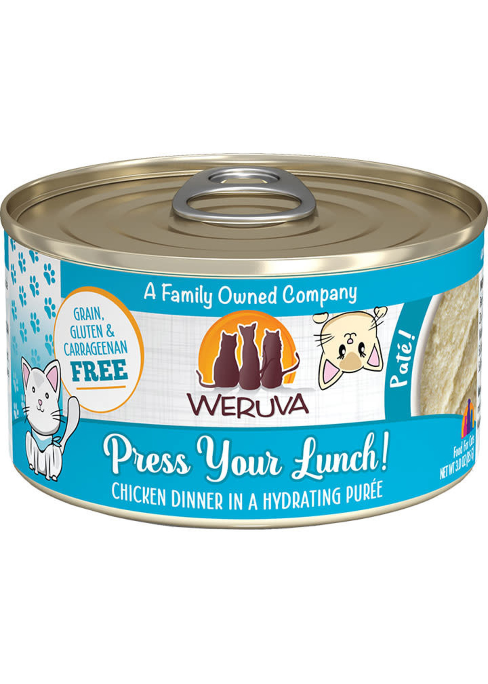 Weruva Weruva Chicken Dinner Press Your Lunch Cat Pate 3oz