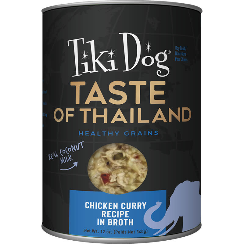Tiki Dog Taste of the World Thailand Chicken Curry12oz Can Dog Food 