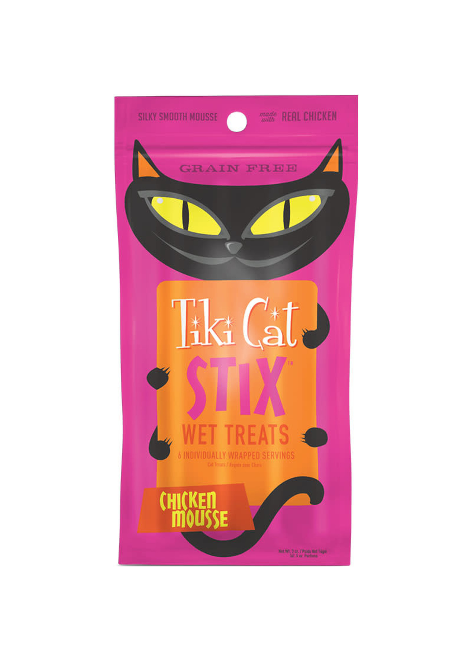 Tiki Tiki Cat Chicken in Creamy Gravy Stix 6-Pack Wet Cat Treats