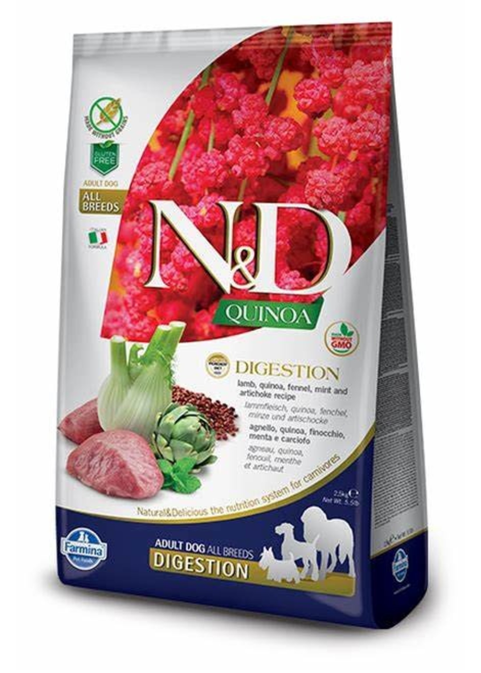 Farmina Farmina N&D Quinoa Digestion with Fennel & Lamb 15.4lb Dry Dog Food