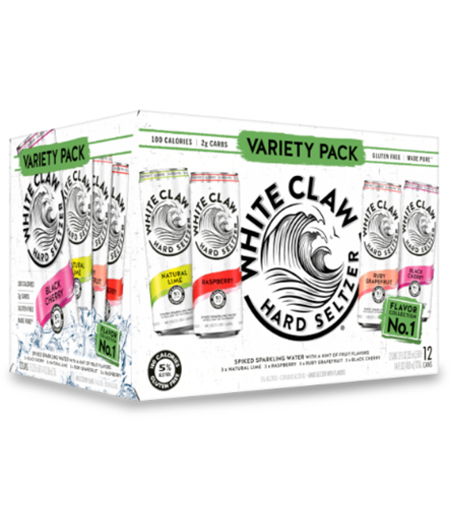 WHITE CLAW #1 VARIETY 12PK 12OZ CANS
