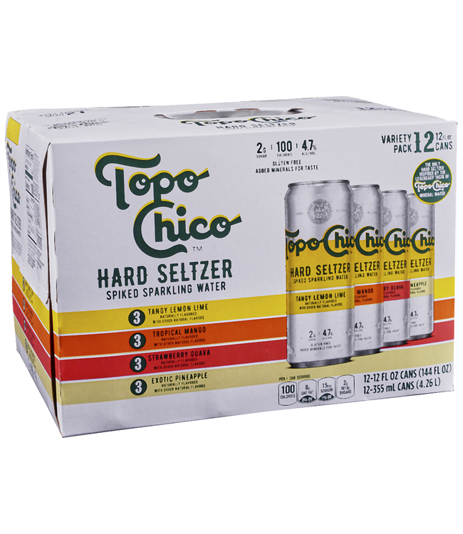 TOPO CHICO HARD SELTZER VARIETY 12PK 12OZ CANS