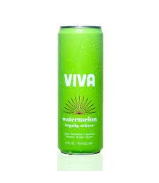 VIVA WATERMELON TEQUILA SELTZER 4PK 12OZ CANS