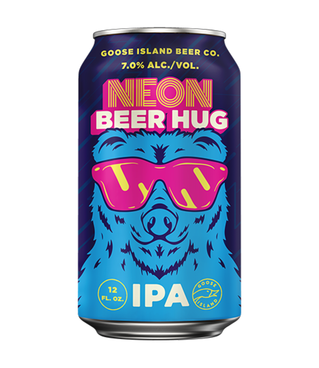 GOOSE ISLAND NEON BEER HUG SINGLE 19.OZ