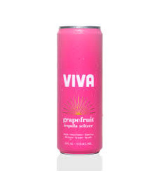 VIVA GRAPEFRUIT TEQUILA SELTZER 4PK 12OZ CANS