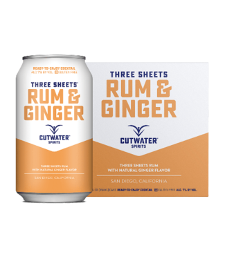CUTWATER RUM AND GINGER 4PK