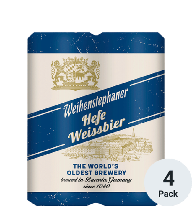 WEIHENSTEPHANER HEFE WEISSBIER CAN 4PK