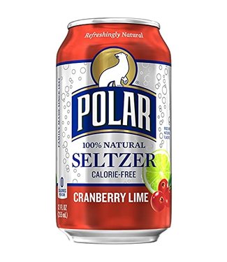 POLAR CRANBERRY LIME SELTZER 12OZ CAN