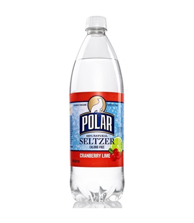 POLAR CRANBERRY LIME SELTZER 1L