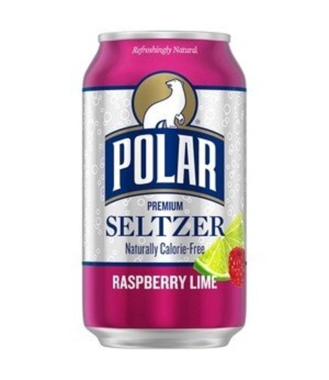 POLAR RASPBERRY LIME SELTZER 12OZ CAN