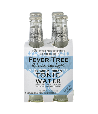 FEVER TREE INDIAN LIGHT TONIC WATER 4PK - Bauer Wine & Spirits