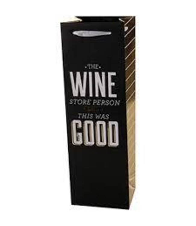 THE WINE STORE PERSON SAID THIS WAS GOOD GIFT BAG