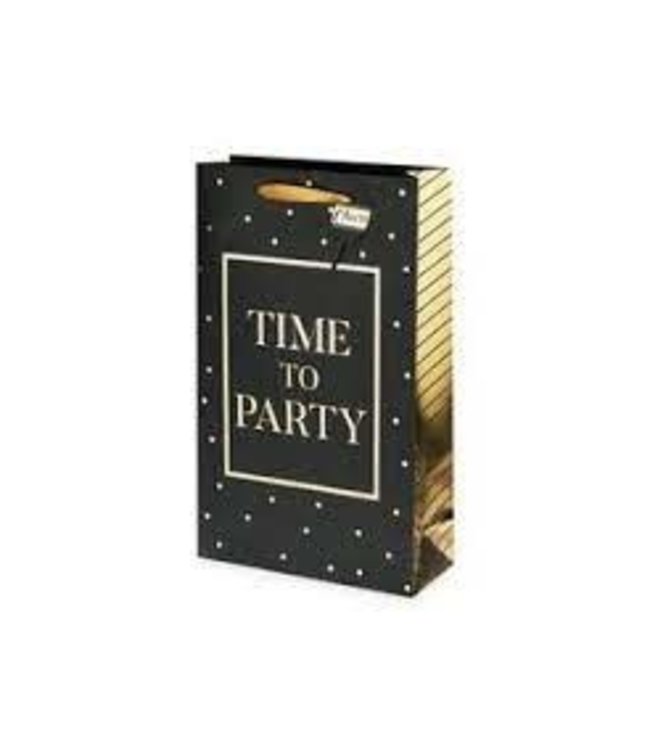 TIME TO PARTY DOUBLE BOTTLE WINE BAG