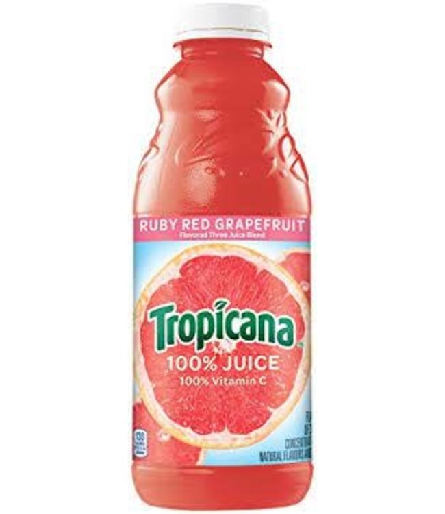 TROPICANA RUBY RED GRAPEFRUIT JUICE 32OZ