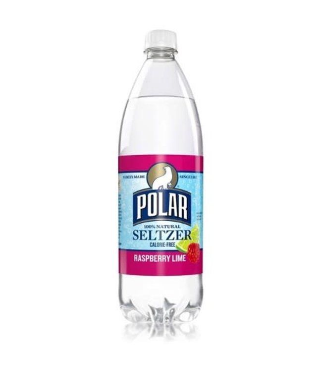 POLAR RASPBERRY LIME SELTZER 1L