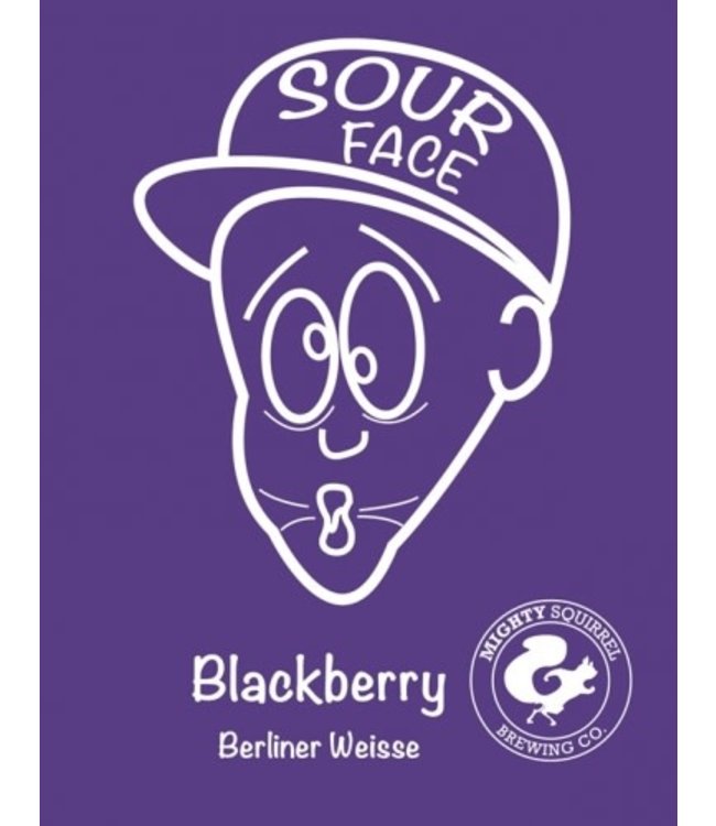 MIGHTY SQUIRREL SOUR FACE  STRAWBERRY BERLINER WEISSE 4PK