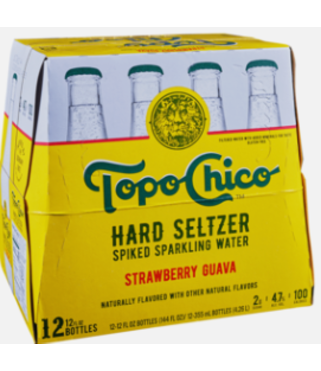 TOPO CHICO STRAWBERRY GUAVA GLASS 12PK