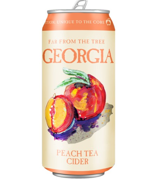Far From The Tree Georgia Peach Tea Cider can 4-pack
