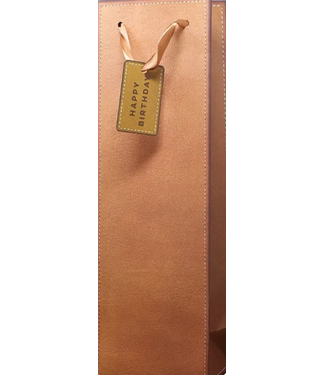 FAUX LEATHER GIFT BAG